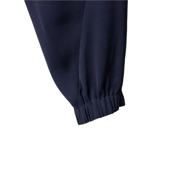 Vince Cropped Tapered Leg Trousers Slouchy Navy Blue Size Small VX19420799 - Picture 7 of 10